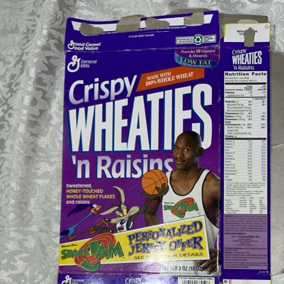 Antique Collectible Vintage Sports Michael Jordan Flattened Cereal Box. - Picture 5 of 6